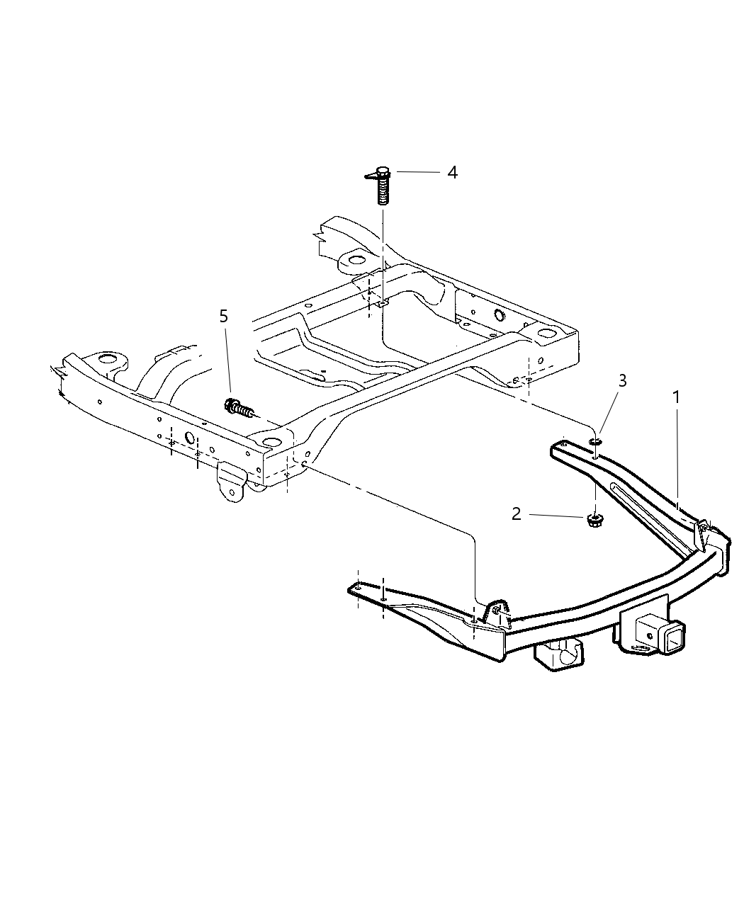 Mopar 82204693 Rec Kit-Trailer Tow