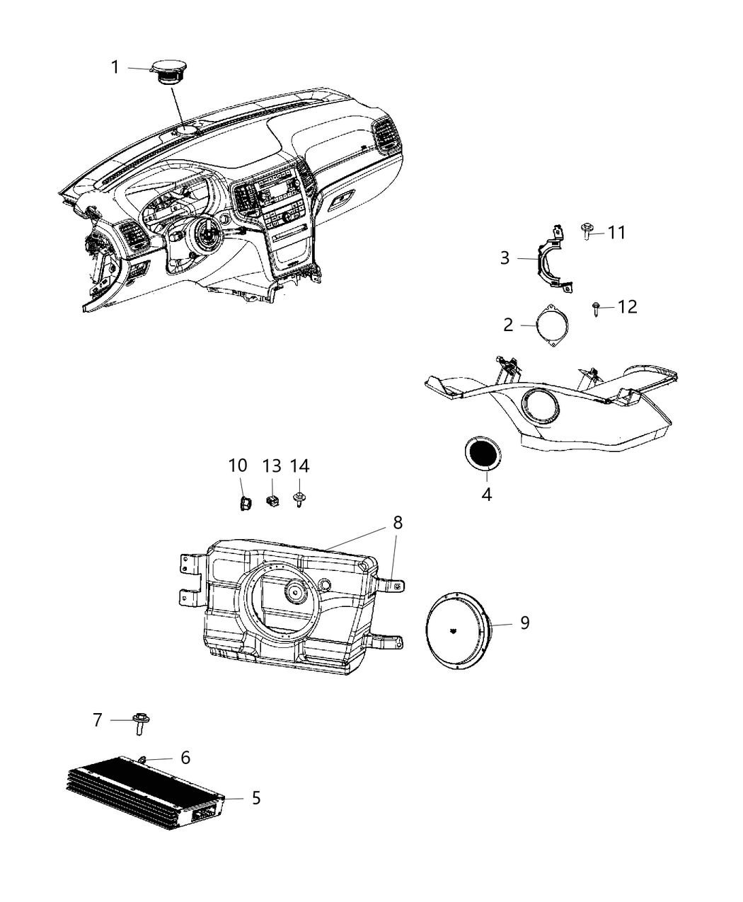 Mopar 68417602AC Amplifier