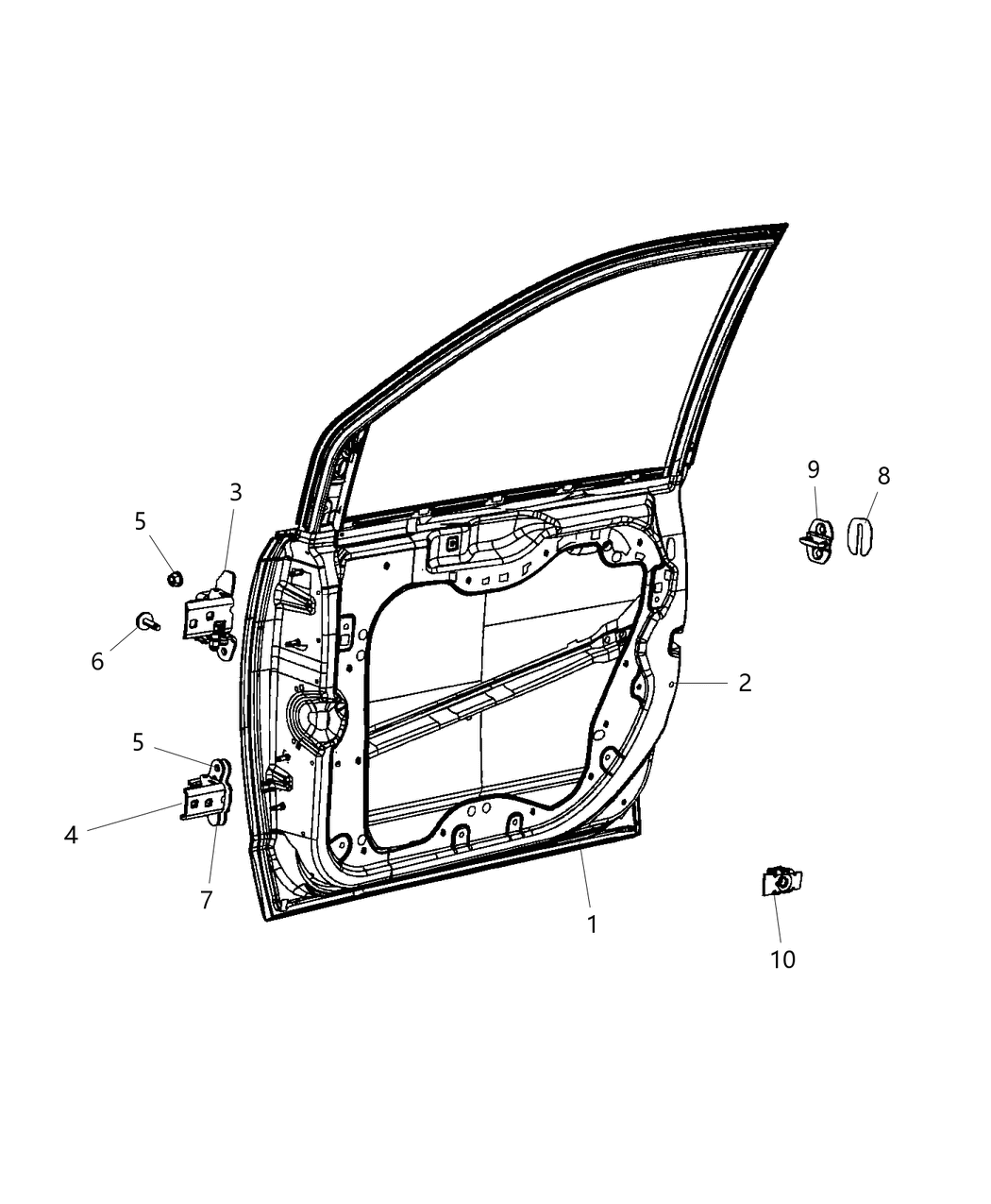 Mopar 4894917AI Door-Front