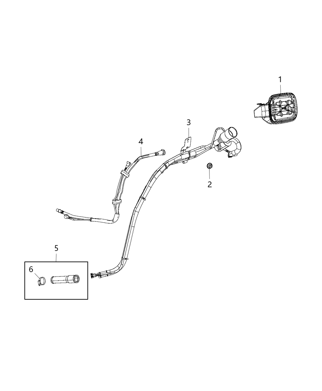 Mopar 68250923AF Tube-Fuel Filler