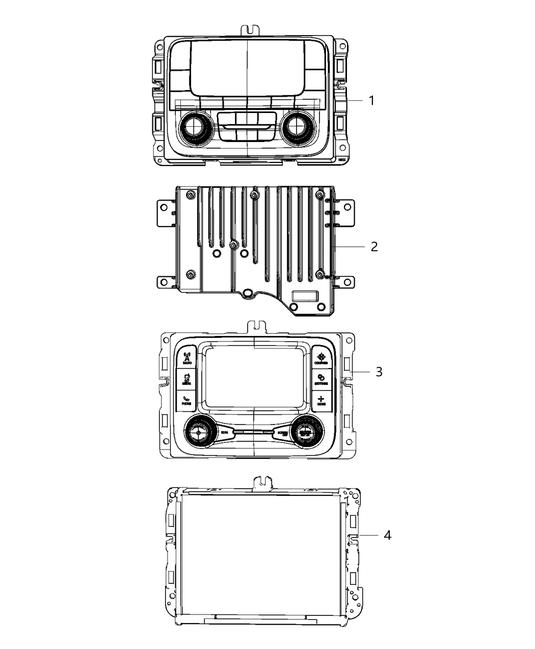 Mopar 68399414AF Radio-Multi Media