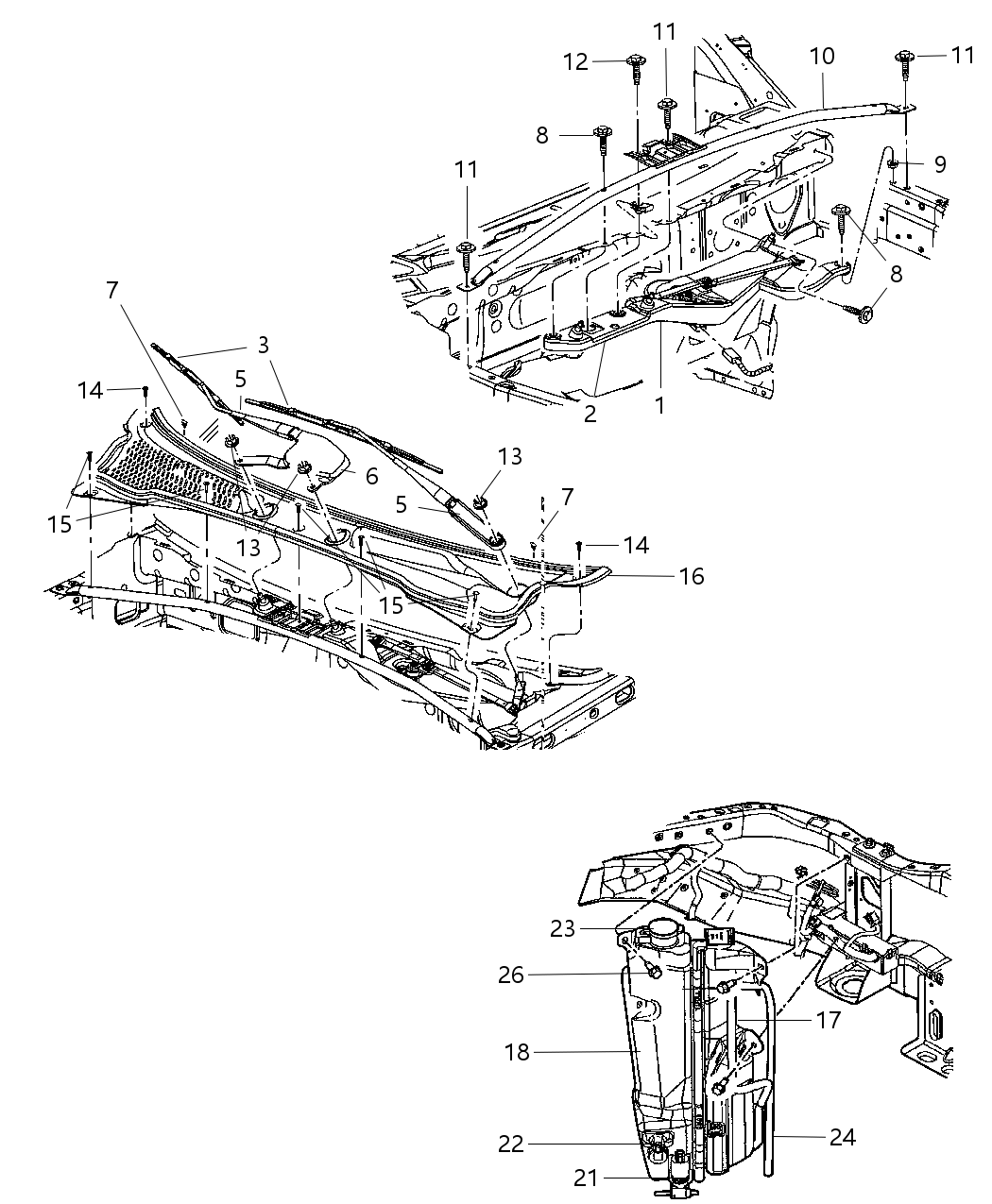 Mopar 55362453AF Panel-COWL