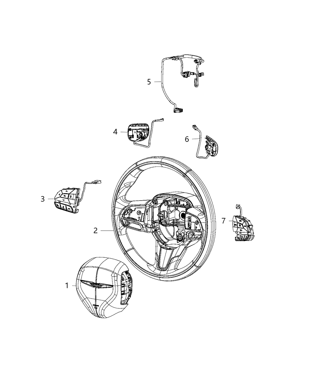 Mopar 5RQ10GTVAC Switch-Radio Control