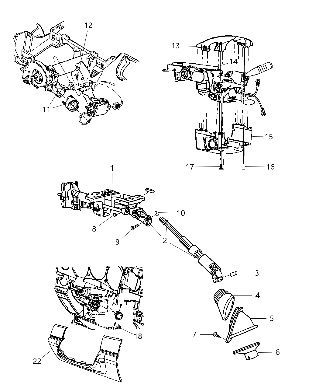 Mopar 68054818AB Housing-Steering Column Lock