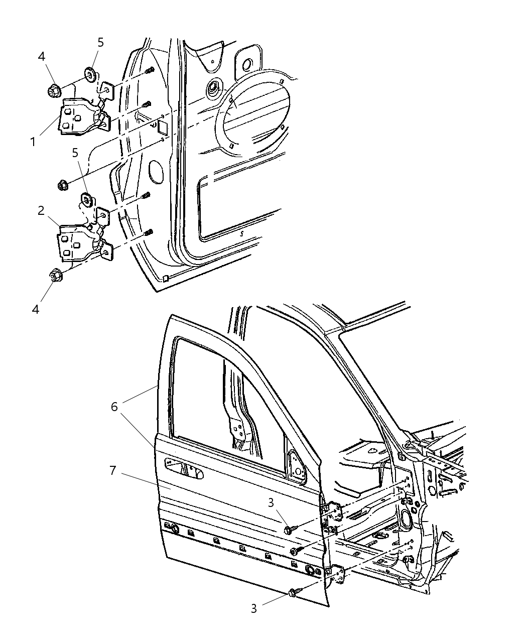 Mopar 55396546AB Door-Front Door Outer Repair