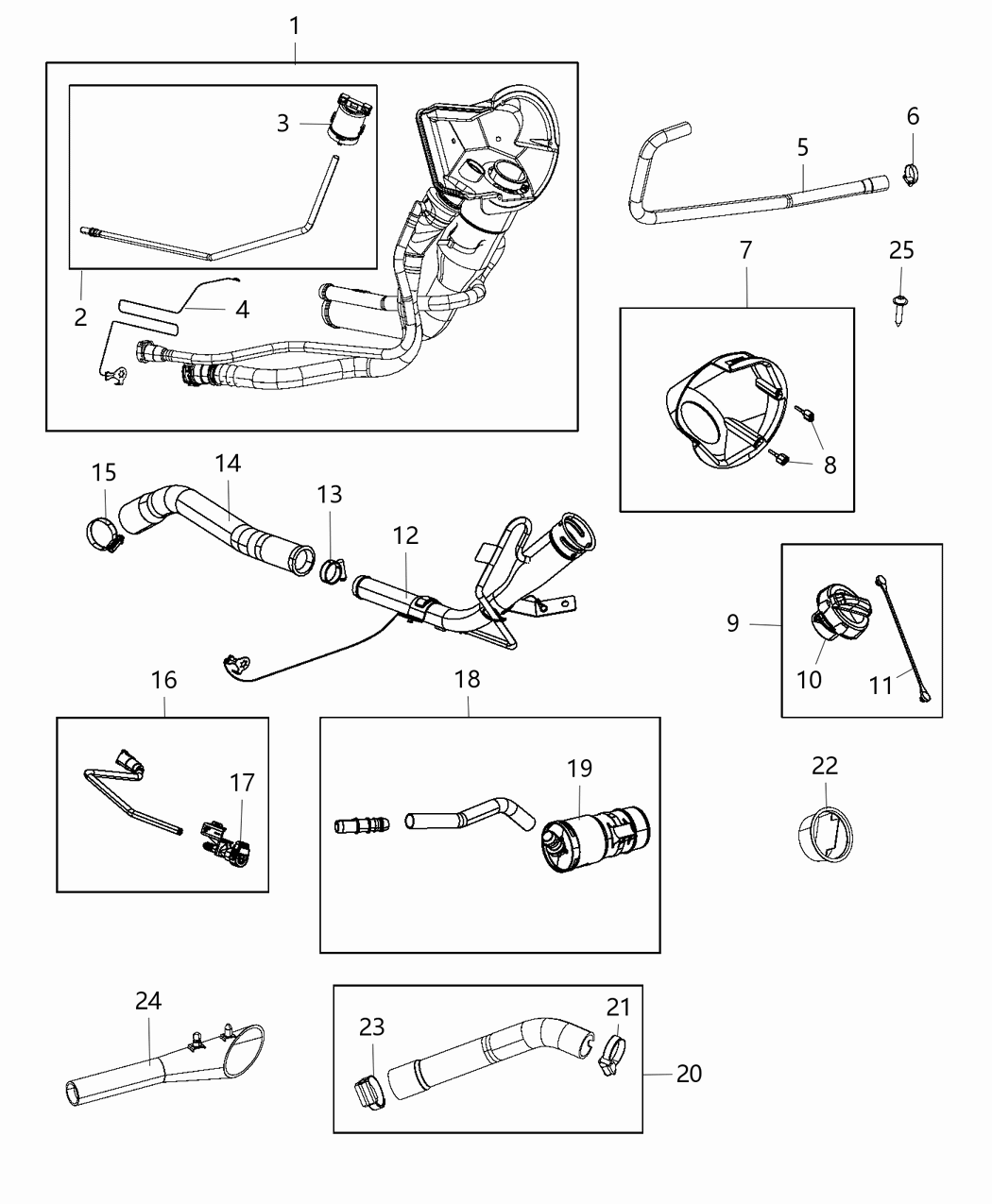 Mopar 52029931AE Tube-Fuel Filler