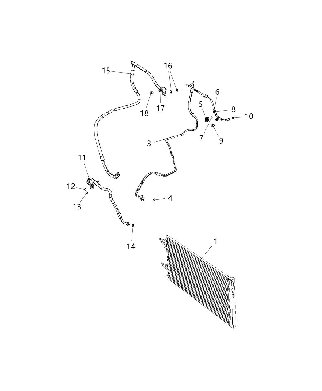 Mopar 68157075AB Line-A/C Discharge