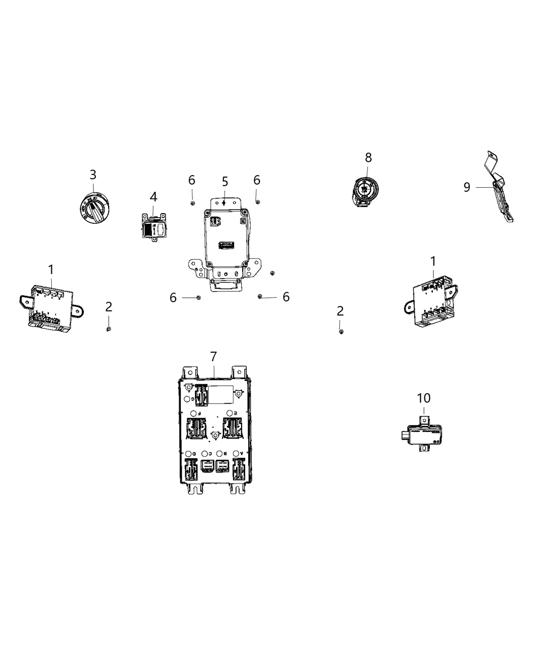 Mopar 68299961AA Module-KEYLESS Ignition Node