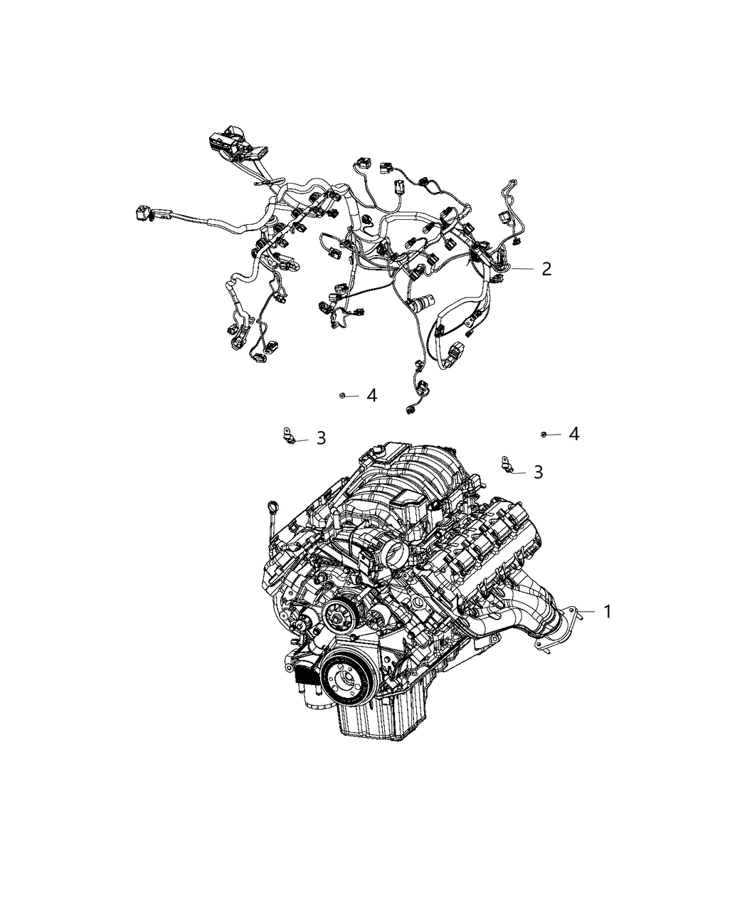 Mopar 68304923AC Wiring-Engine