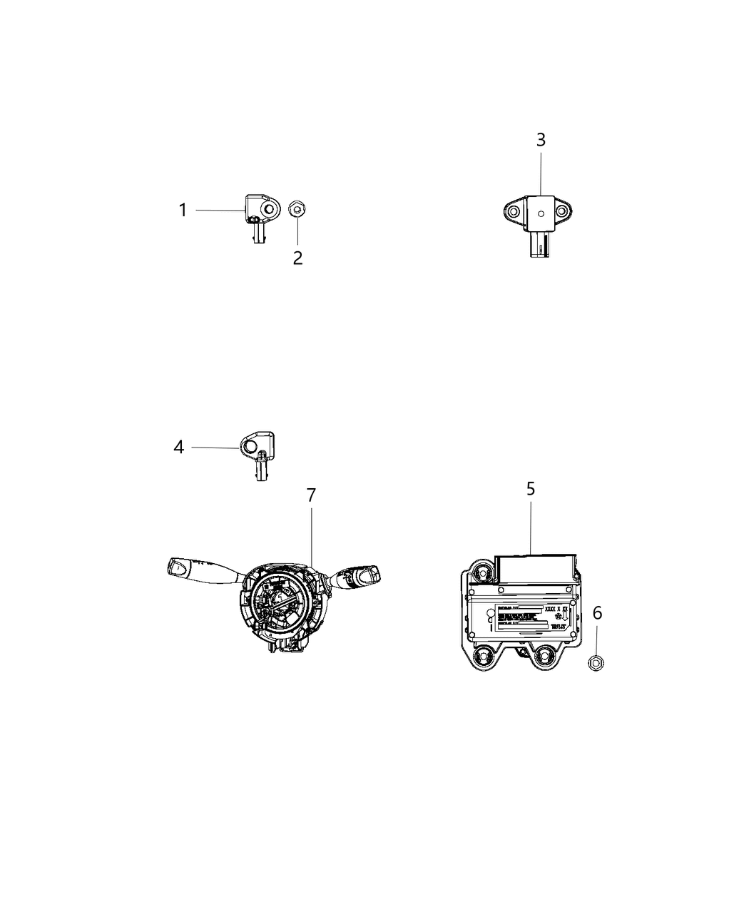 Mopar 68299147AG OCCUPANT Restraint Module