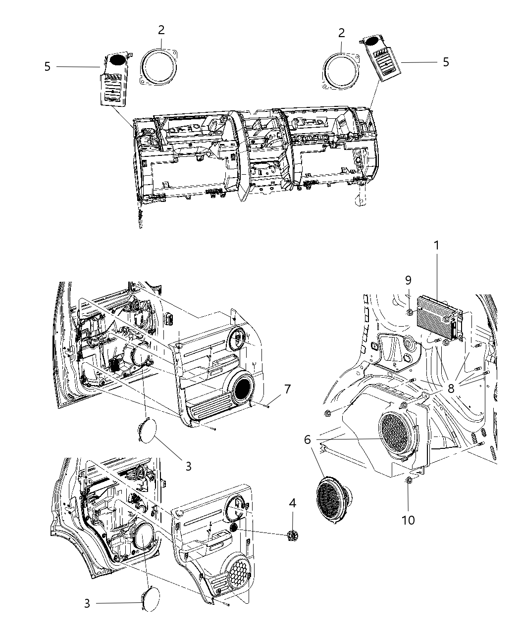 Mopar 5091012AG Amplifier-Radio