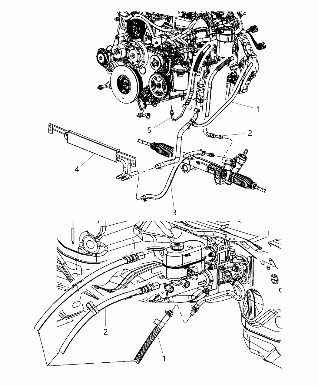 Mopar 52122341AF Line-Power Steering Pressure