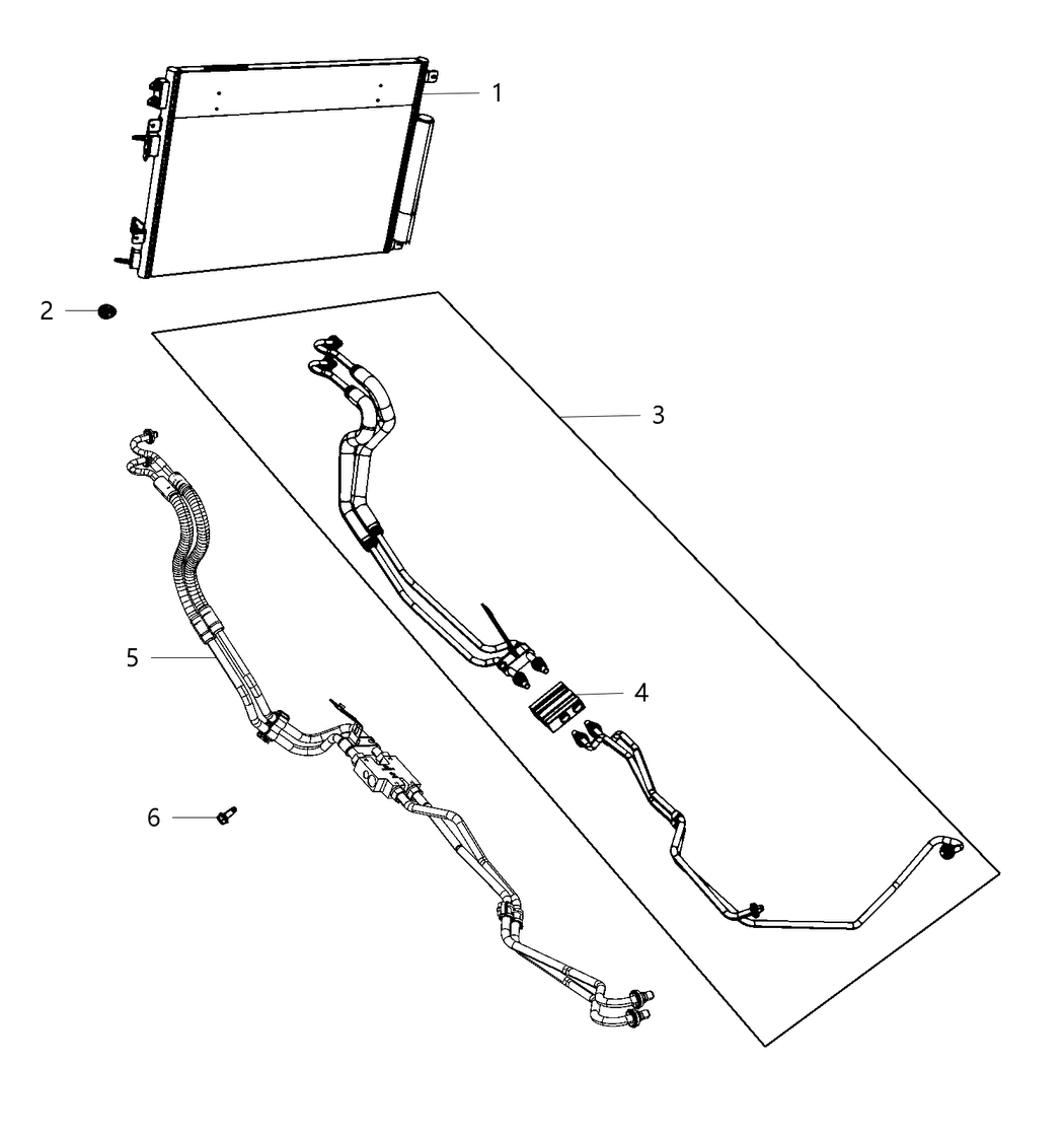 Mopar 55111280AE Tube-Oil Cooler Pressure And Ret