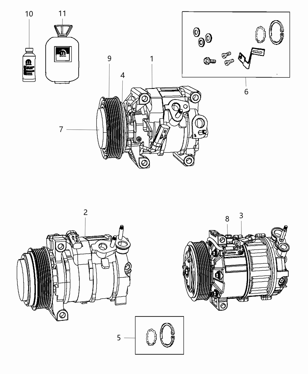 Mopar R8084914AA COMPRES0R-Air Conditioning