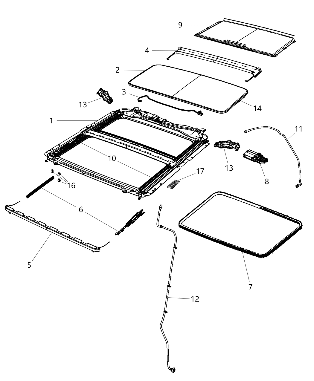 Mopar 68078564AA Hose-SUNROOF Drain