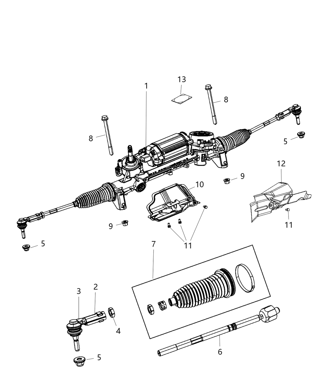 Mopar 5154454AI Rack And Pinion Gear