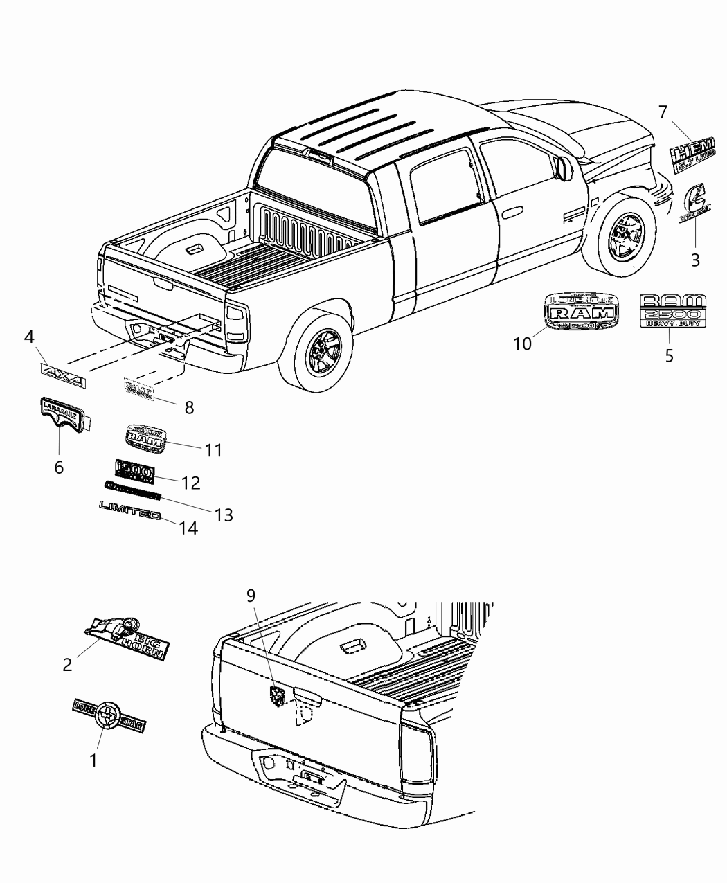 Mopar 68140250AA Nameplate