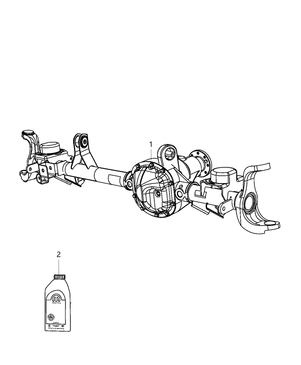 Mopar 68388709AA Axle-Service Front