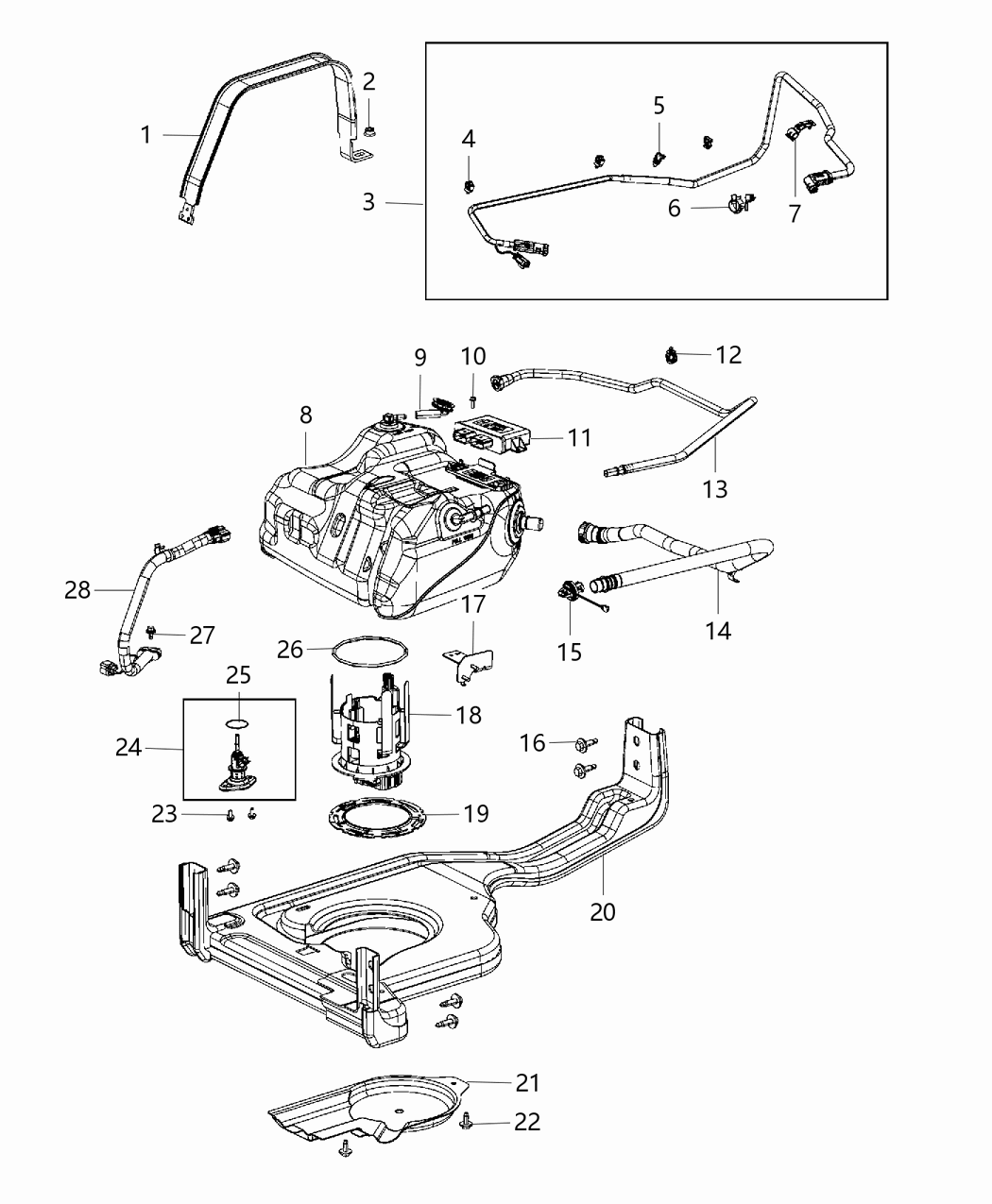 Mopar 68085934AB Hose-Fuel Vapor