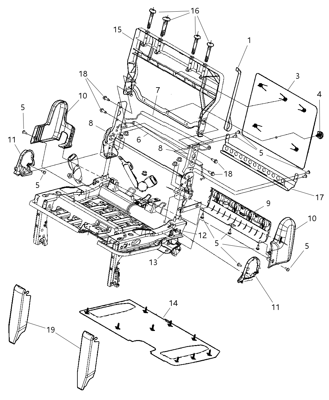 Mopar 1AL951K2AA Cover-RECLINER Seat