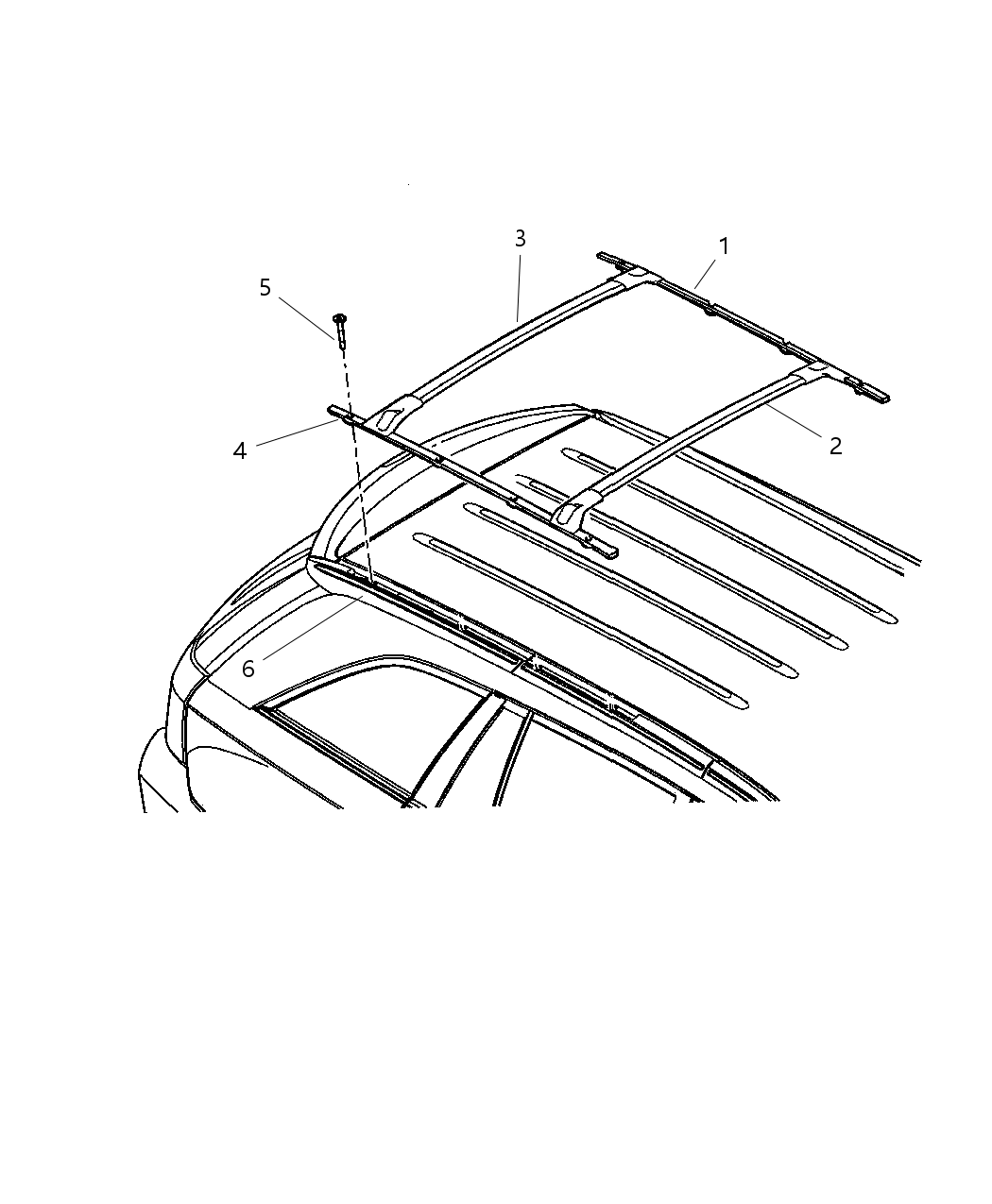 Mopar 4857768AD CROSSRAIL-LUGG Rack Cross