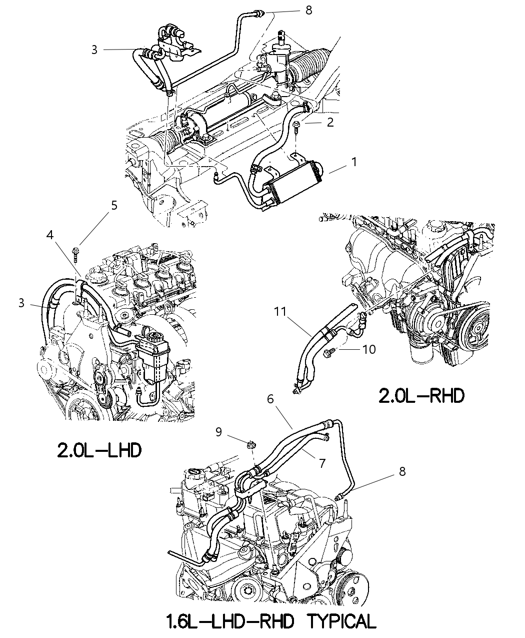 Mopar 5272278AC Line-Power Steering Pressure And Return