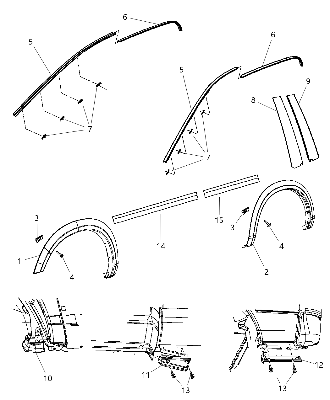 Mopar 55112435AB Molding-Windshield