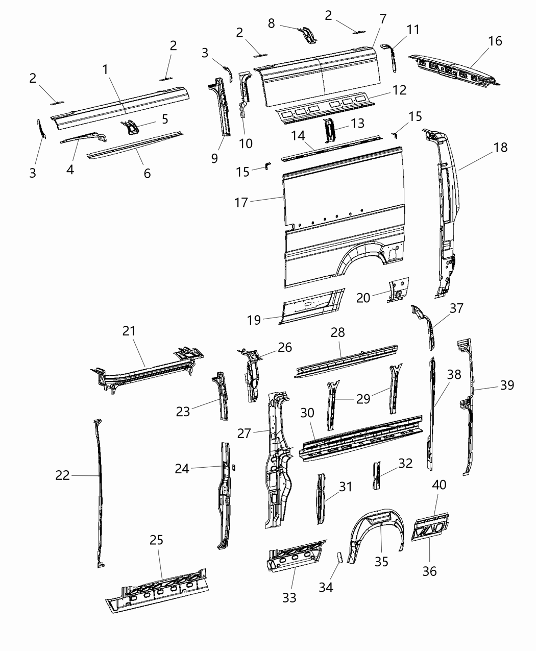 Mopar 68212657AA Track-Sliding Door