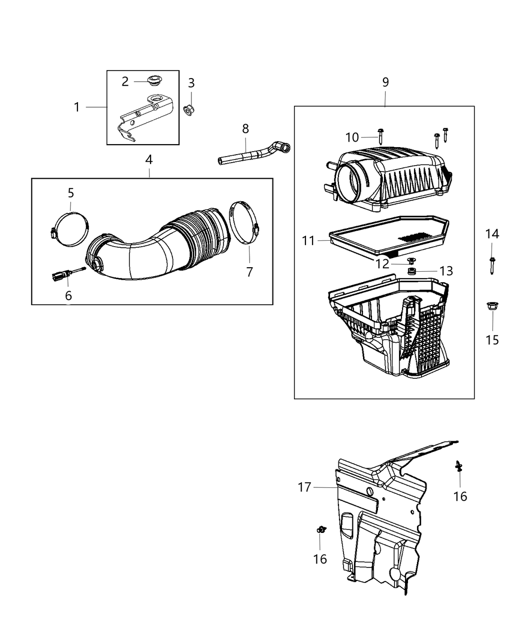 Mopar 52022309AB Air Cleaner