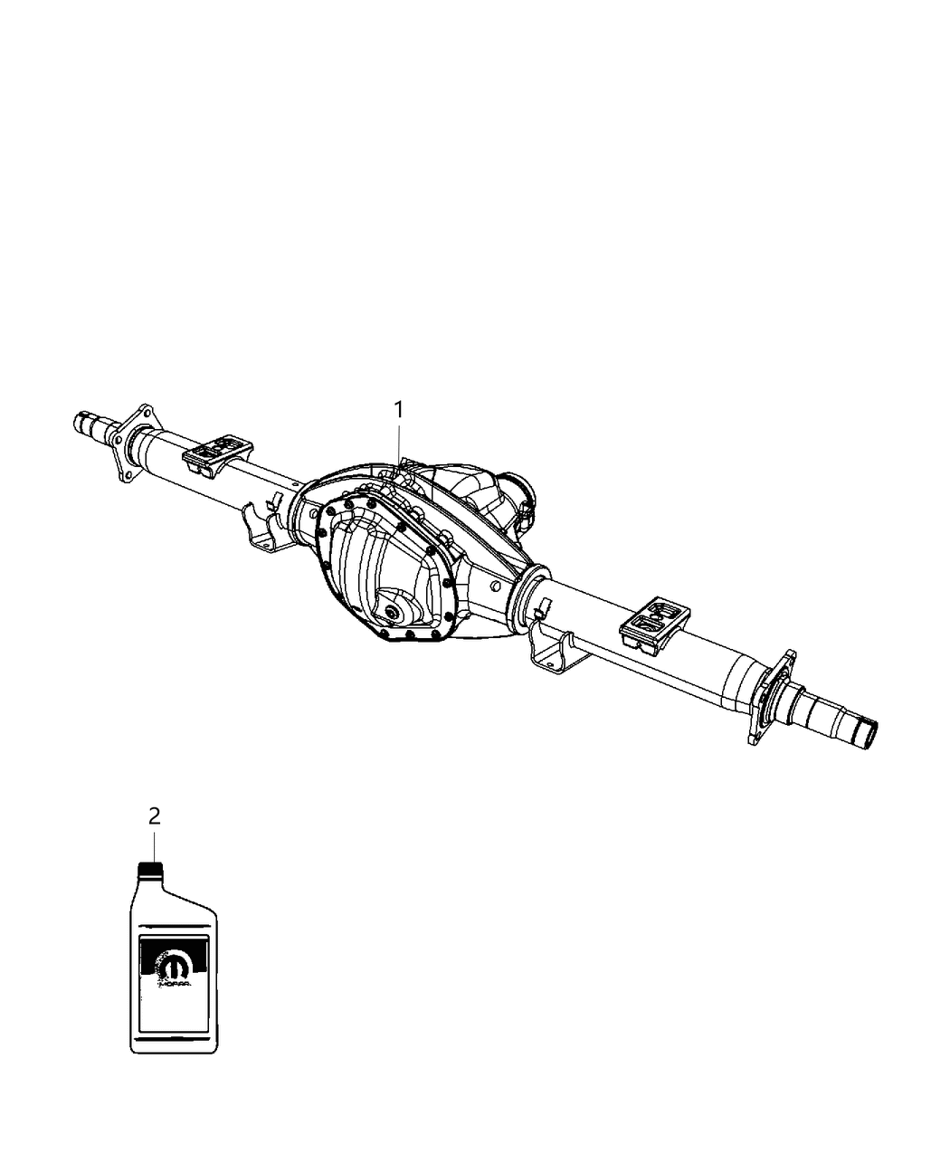 Mopar 68217888AA Axle-Service Rear