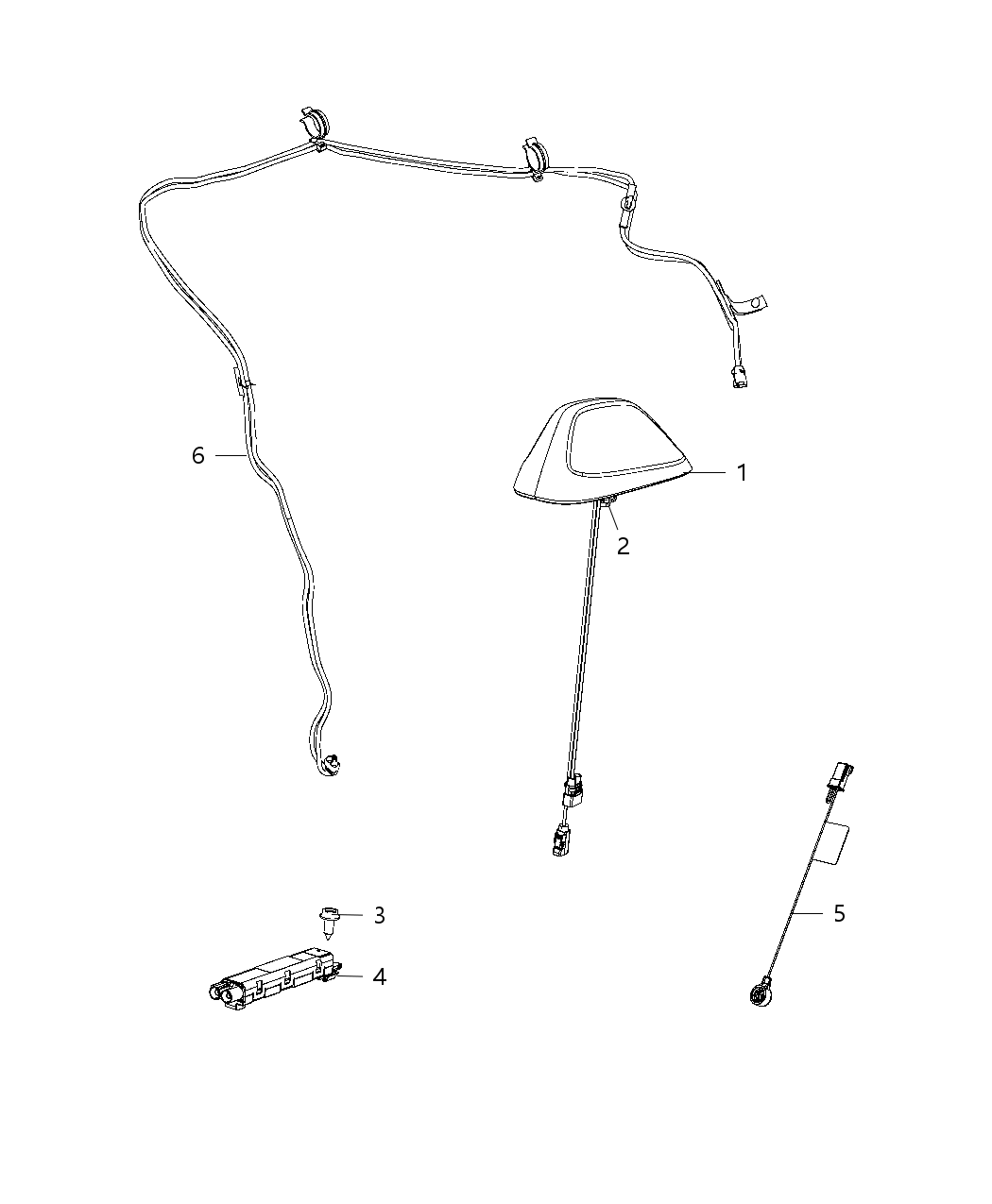 Mopar 5LQ48RUWAB Body-Base Cable And Bracket