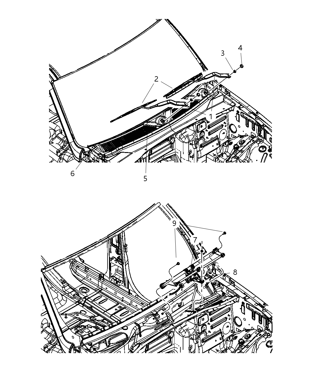 Mopar 55157159AI Screen-COWL Top