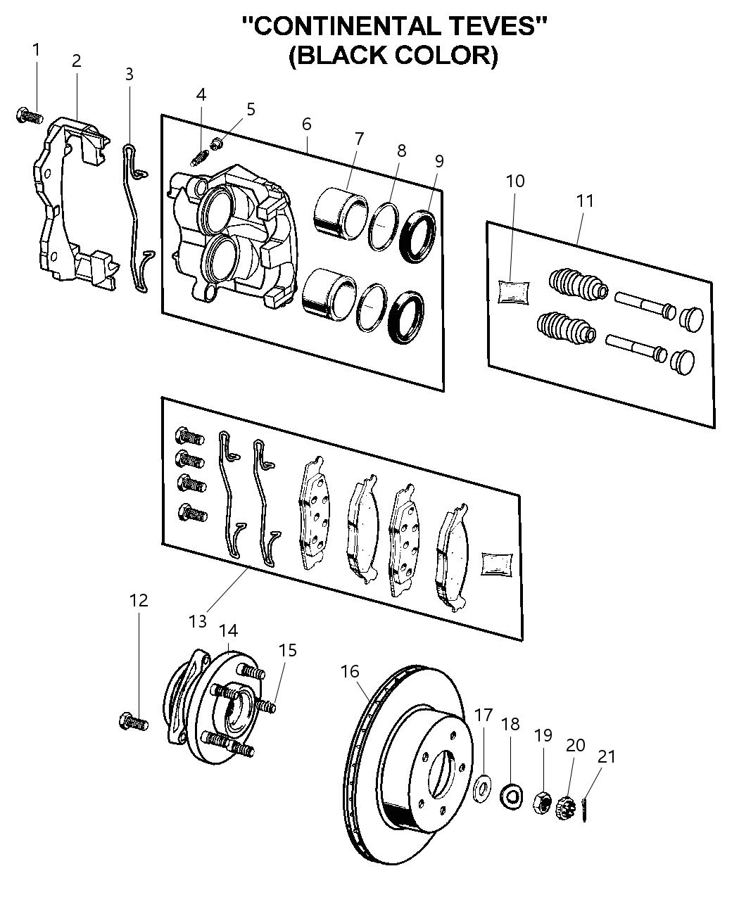 Mopar 52098679AC Wheel Hub And Bearings