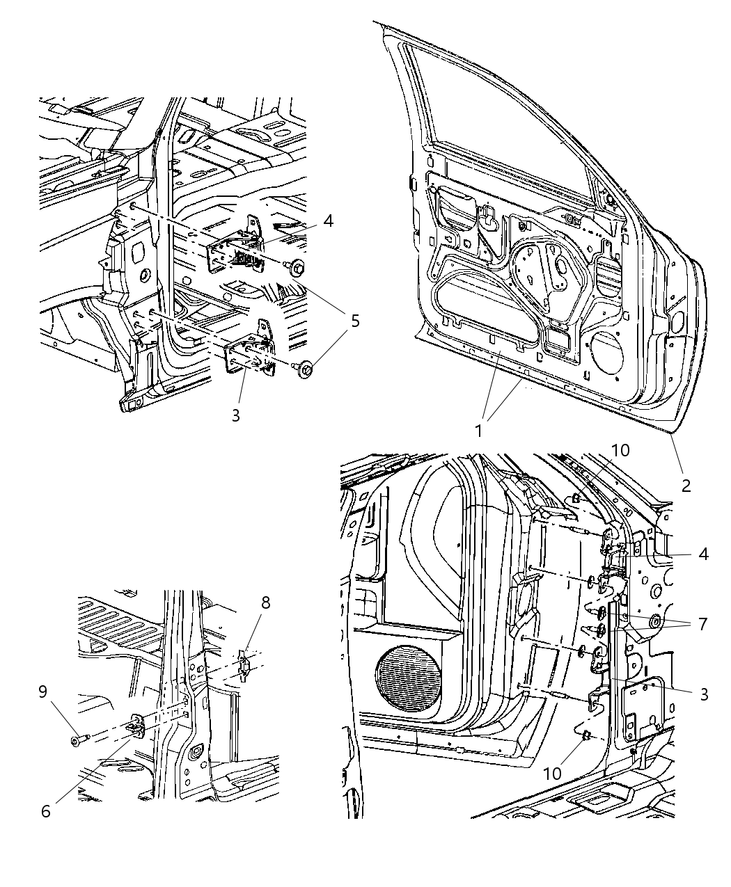 Mopar 55359308AC Door-Front