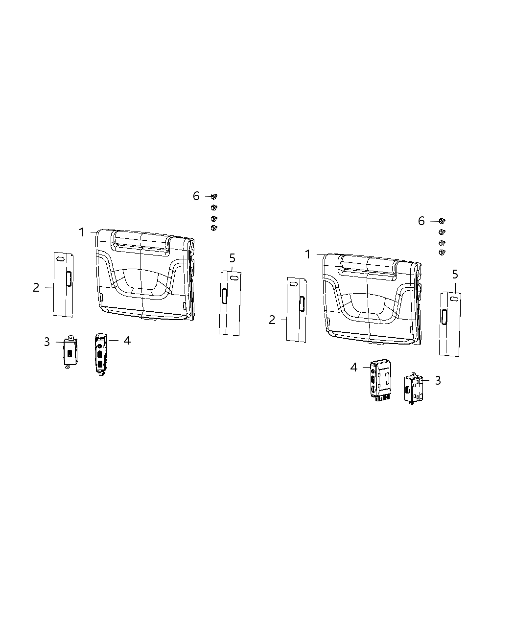 Mopar 5YP26DX9AB Cover-Video Screen