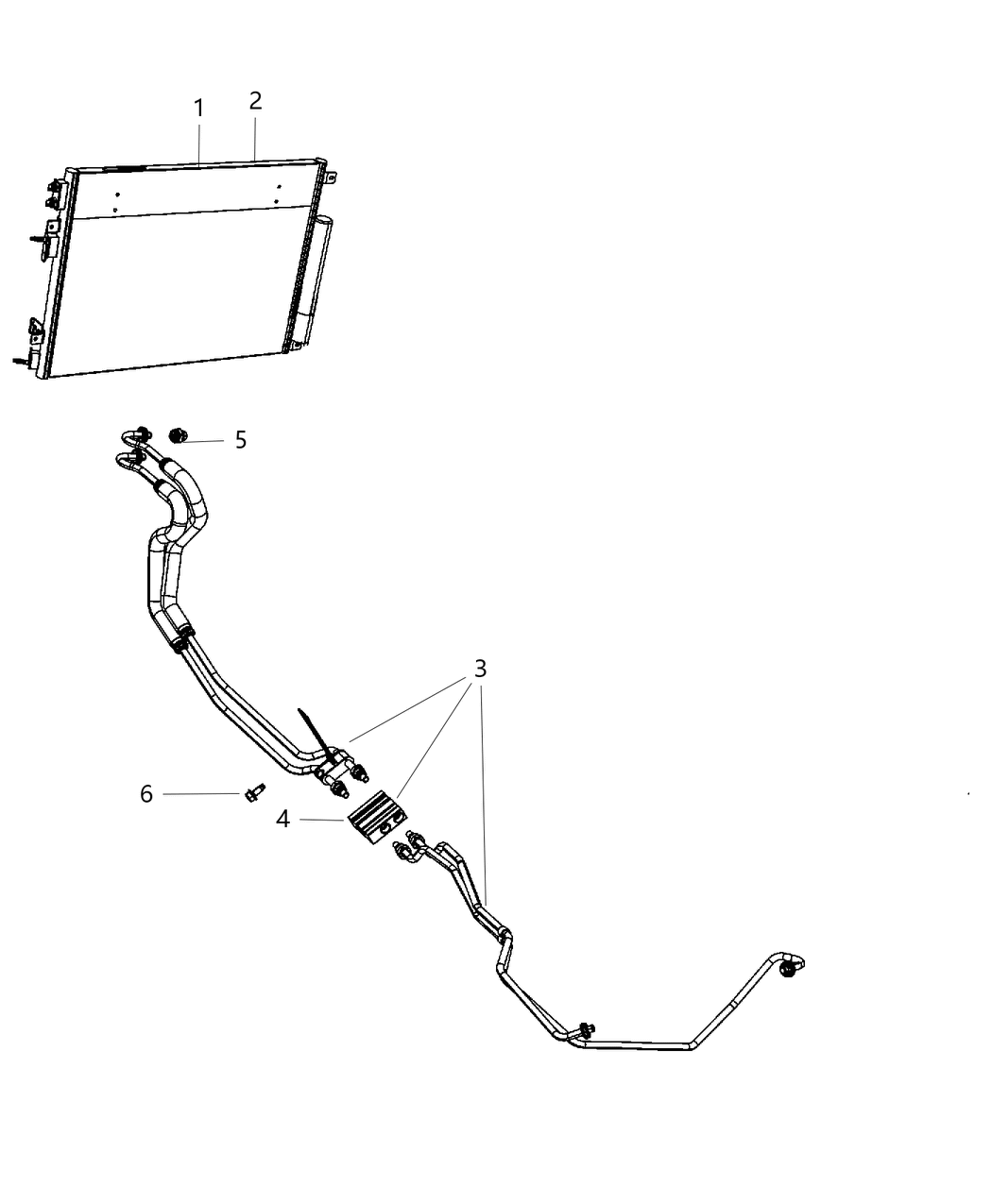 Mopar 55038164AF Hose Assembly-Oil Cooler Pressure And Ret