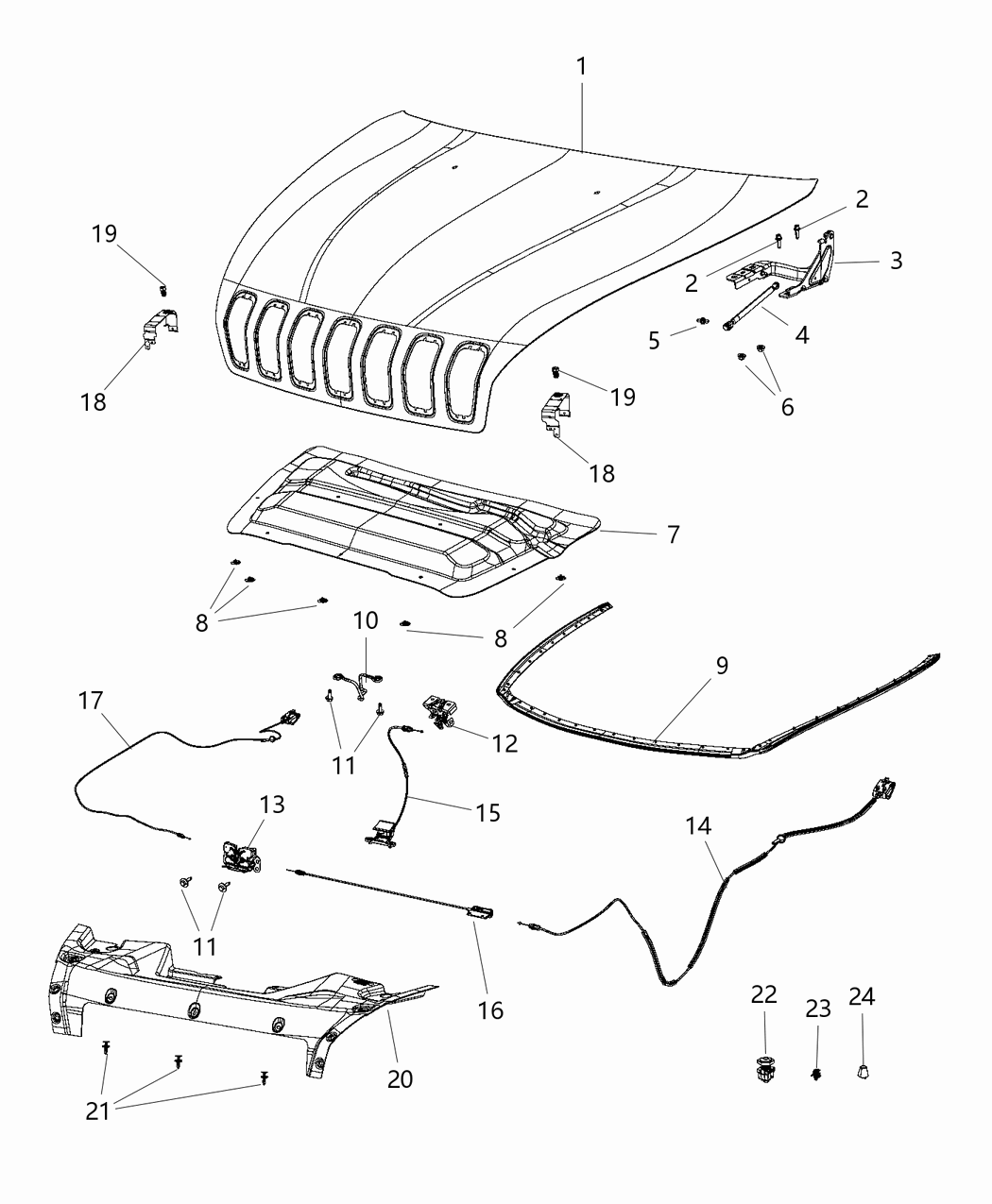 Mopar 68138372AF Panel-Close Out