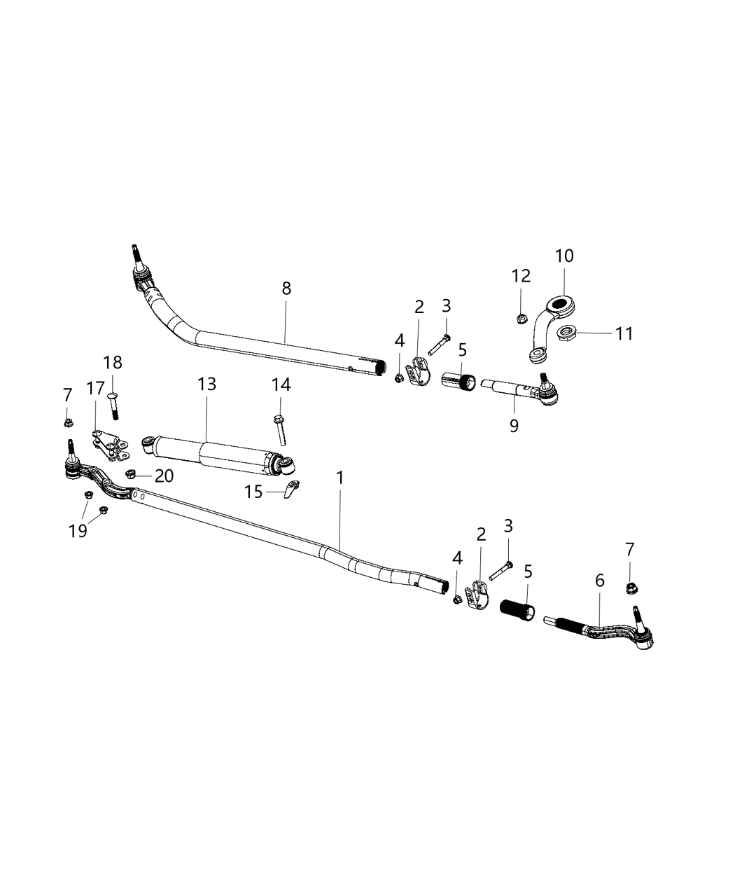 Mopar 68258760AD Drag Link Outer