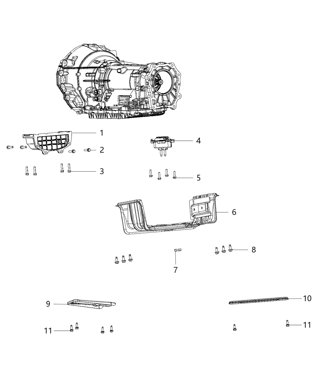 Mopar 68110244AD INSULATOR-Transmission Mount