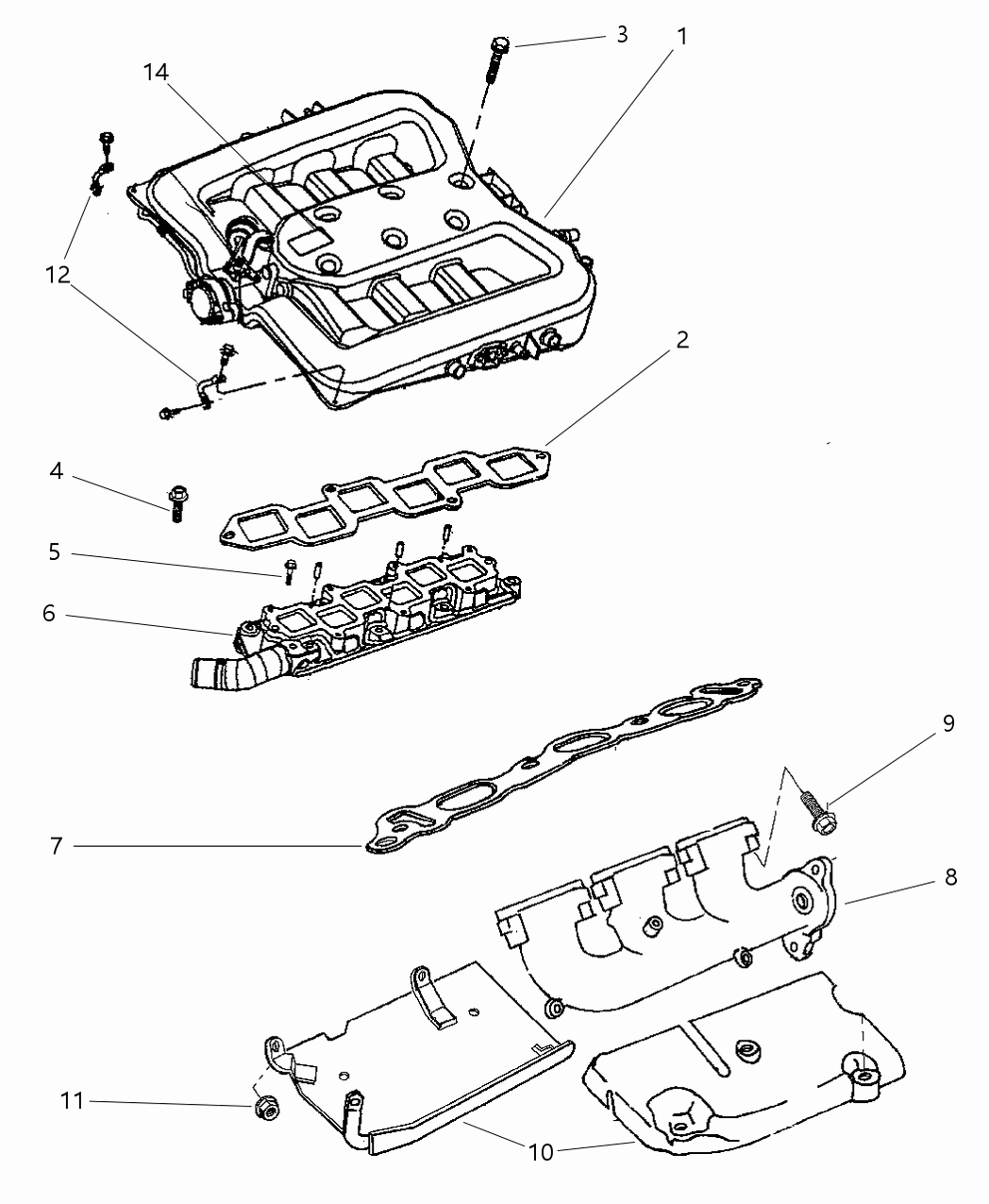 Mopar 5013871AB Plenum-Intake Manifold