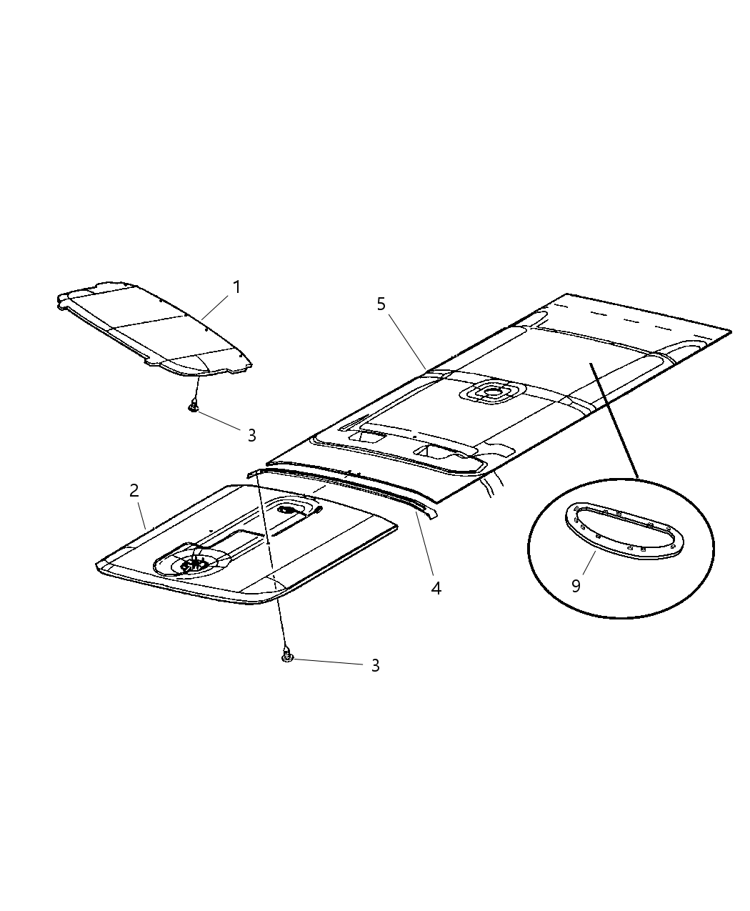 Mopar 5GC83TL2AD Molding-HEADLINER