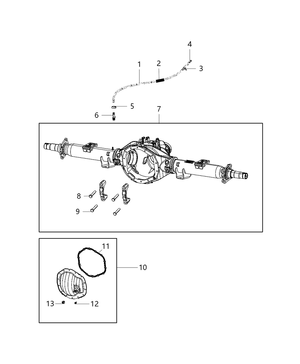 Mopar 68460131AA Rear Axle