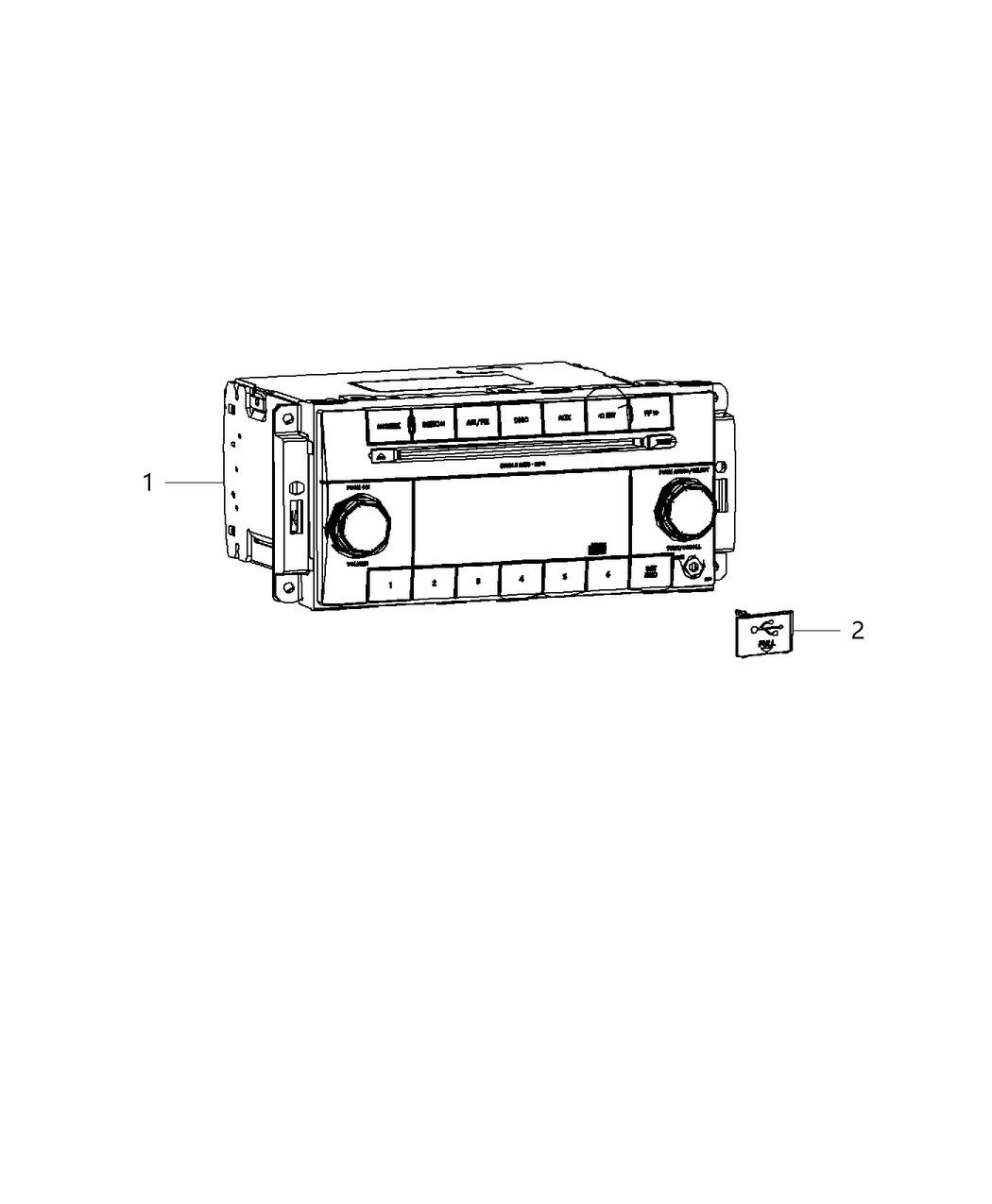 Mopar 5091655AB Radio-Multi Media