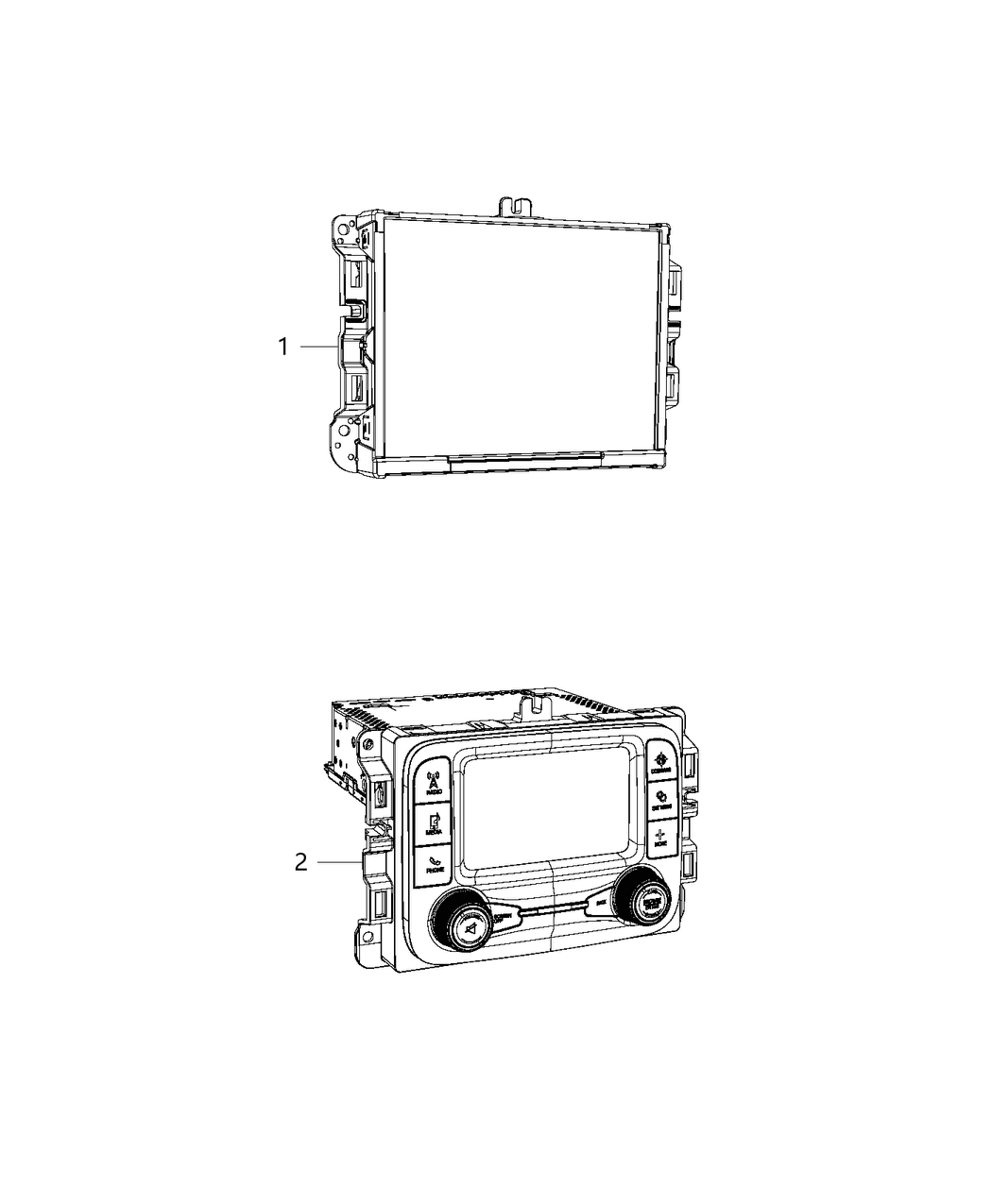 Mopar 68226686AB Radio-Multi Media