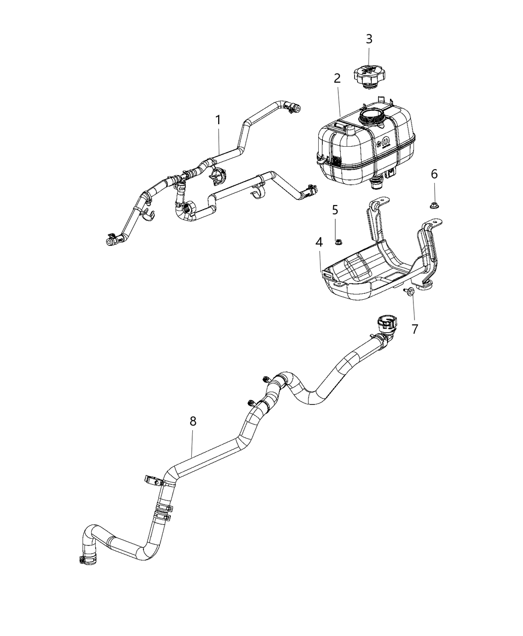 Mopar 68280796AB Bracket-COOLANT Bottle