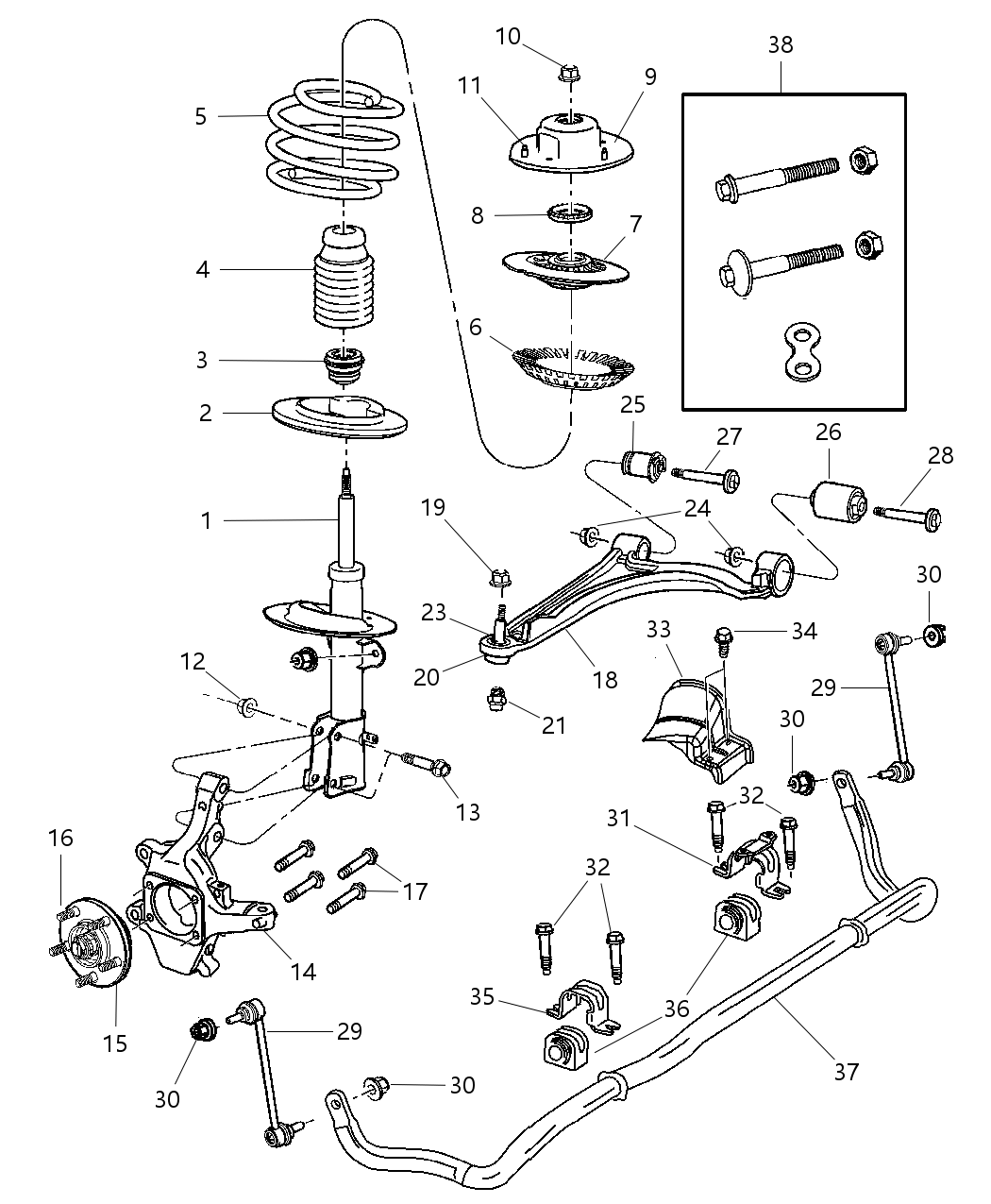 Mopar 4743476AF Control Arm