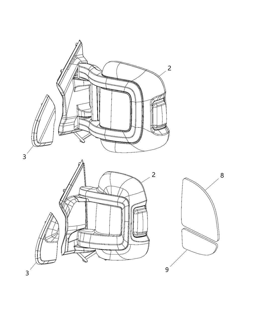 Mopar 5VE99JXWAD Mirror-Outside Rearview