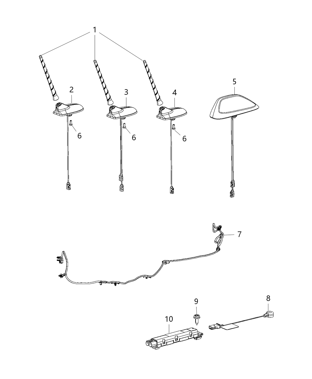 Mopar 5091854AB Antenna-Module