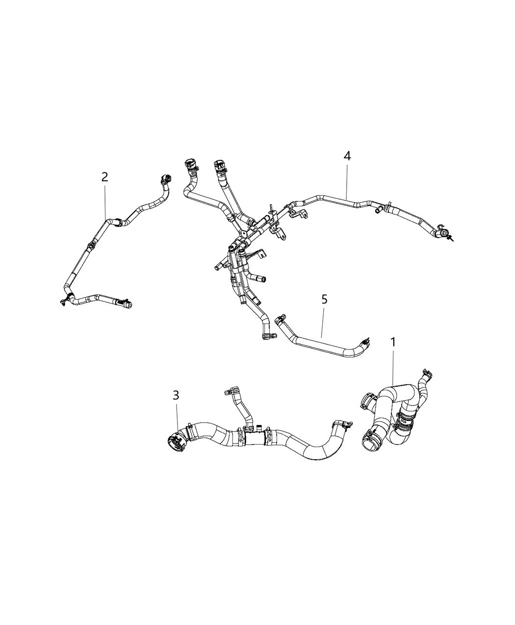 Mopar 68280626AC Hose-Radiator Outlet