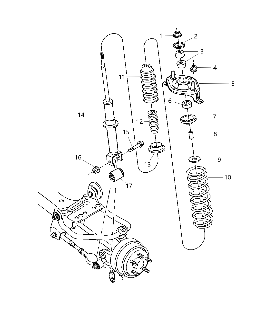 Mopar 4879072AC Mount-STRUT